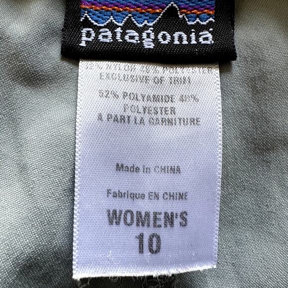 Patagonia Outdoor Skort A Line Mini Slash Pockets Hiking Camping Gray 10 - Picture 3 of 6